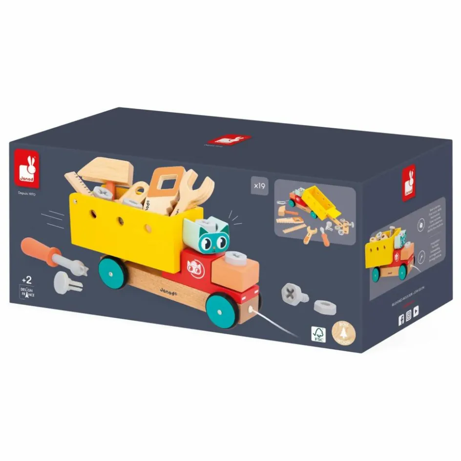 Best Janod Camion Bricolage à Tirer Brico'Kids Multicolore