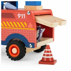 Moulin Roty Garages, Circuits*Camion de pompier avec ses accessoires |