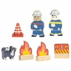 Moulin Roty Garages, Circuits*Camion de pompier avec ses accessoires |