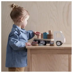 Kid's Concept Camion et anneaux à empiler| Jouets D'Éveil