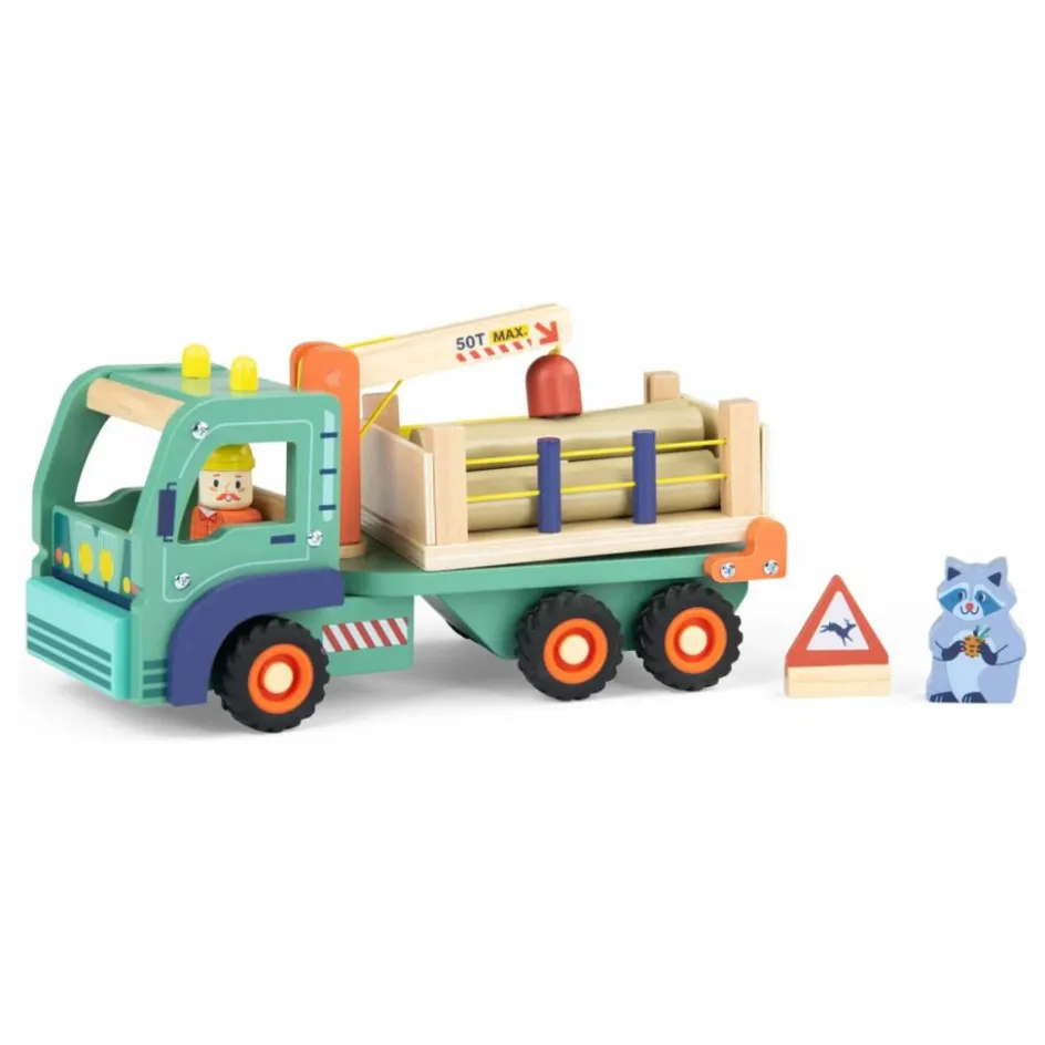 Best Moulin Roty Camion forestier et ses accessoires | Vert