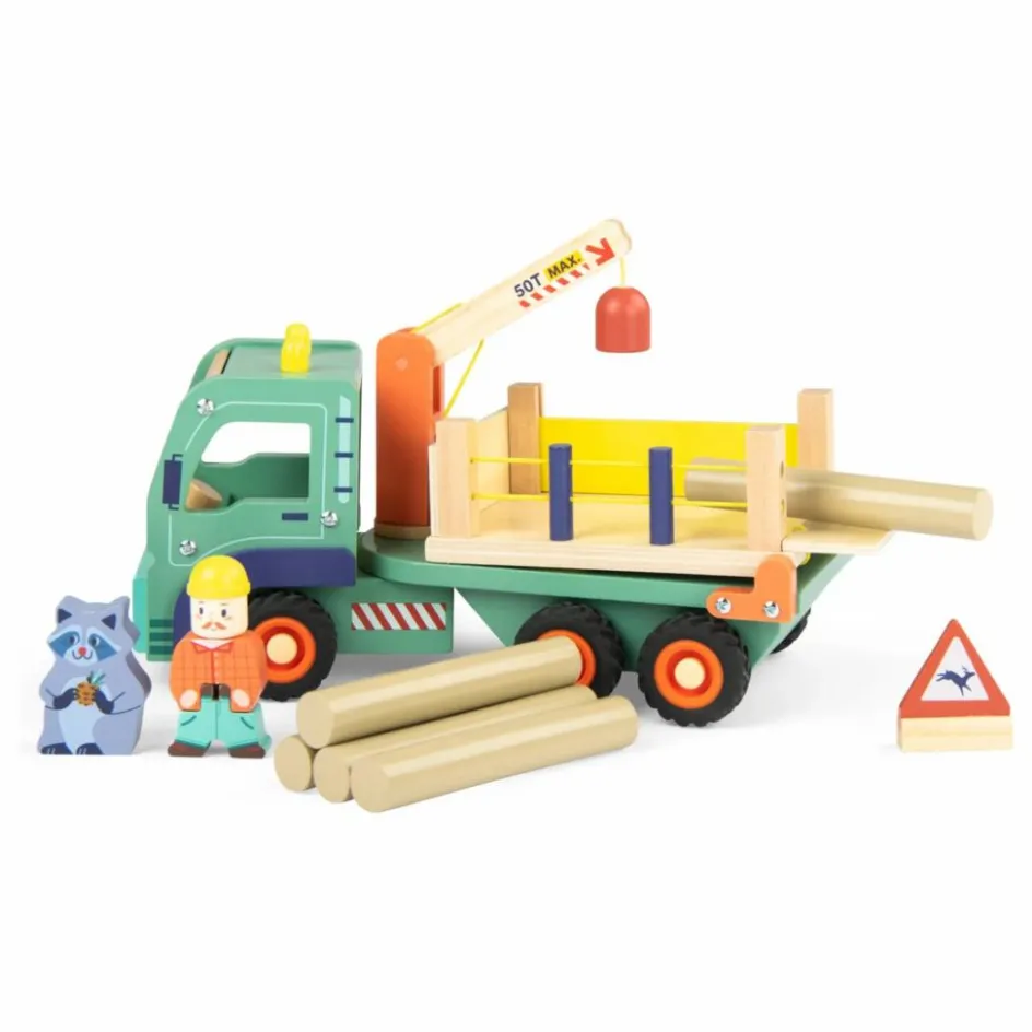 Best Moulin Roty Camion forestier et ses accessoires | Vert