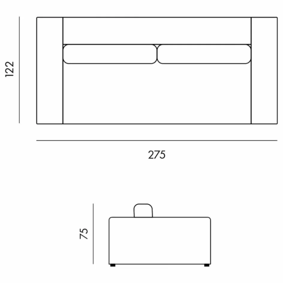 Panac Edition Canapés, Fauteuils*Canapé 4 places Bellechasse en coton et - 275 cm |