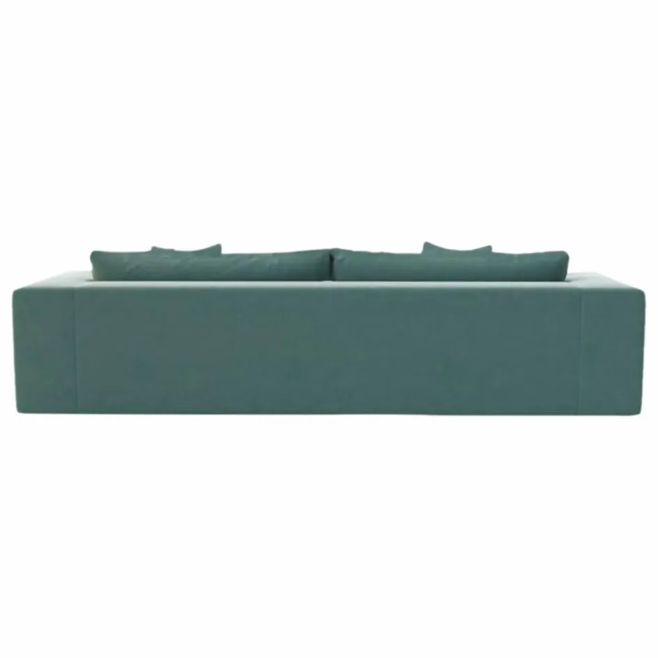 New Panac Edition Canapé 4 places Bellechasse light en velours gratté - 260 cm | Cognac