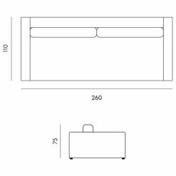 Clearance Canapé 4 places Bellechasse light en velours gratté - 260 cm | Canapés, Fauteuils