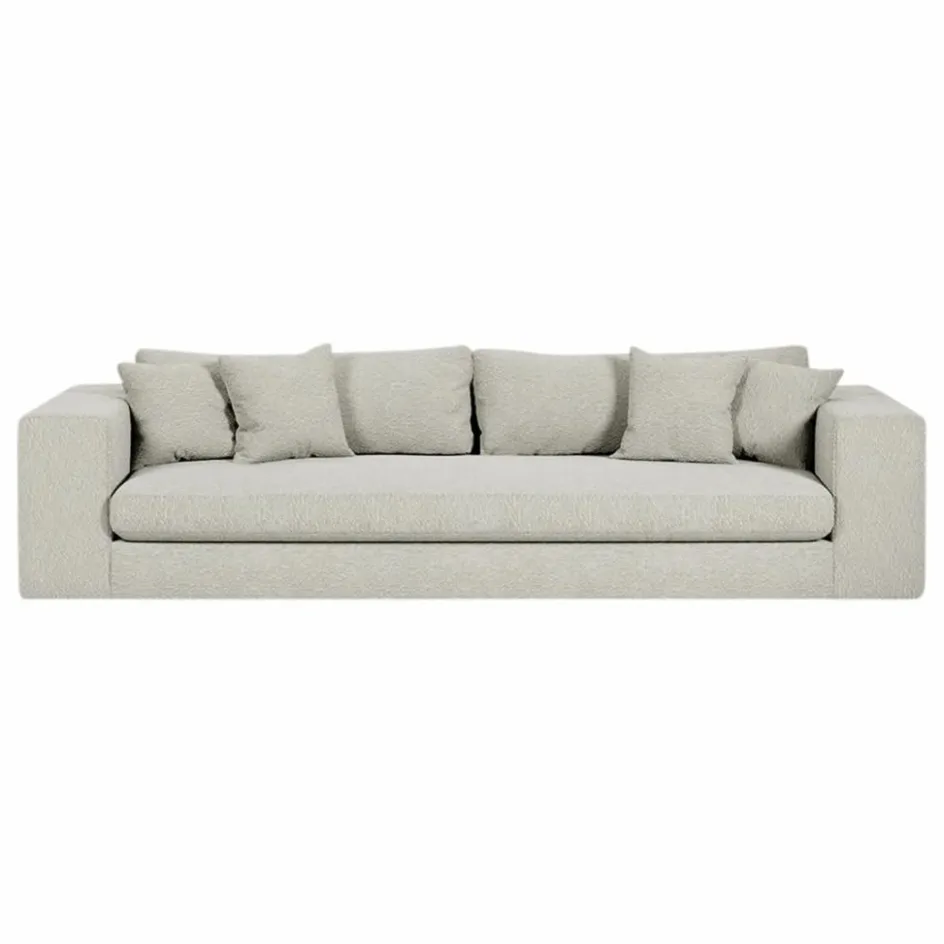 Panac Edition Canapé 3 places Bellechasse en bouclette - 245 cm || Canapés, Fauteuils
