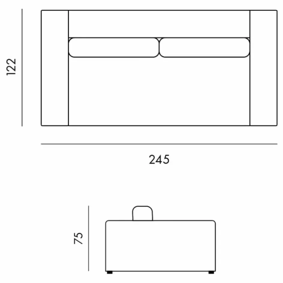 Panac Edition Canapé 3 places Bellechasse en bouclette - 245 cm || Canapés, Fauteuils