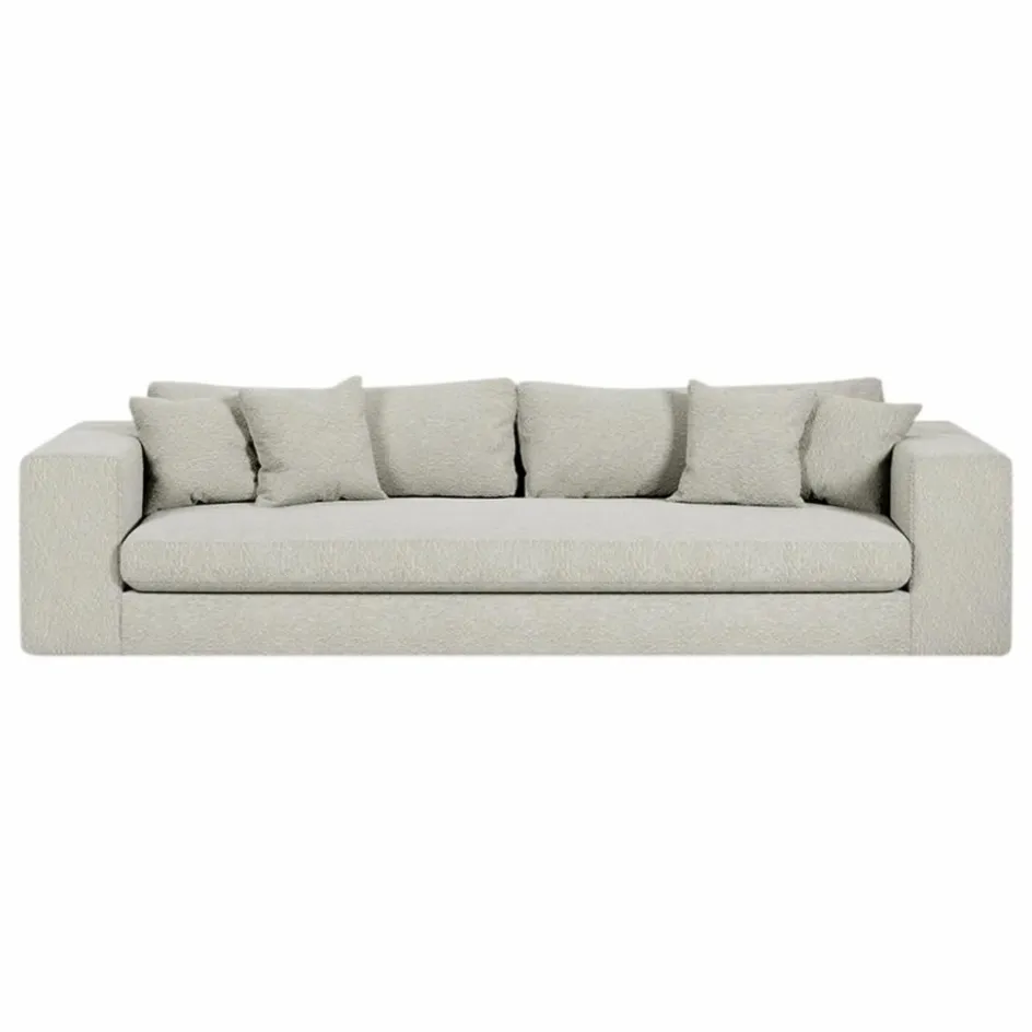 Outlet Panac Edition Canapé 4 places Bellechasse en bouclette - 275 cm | Off-White