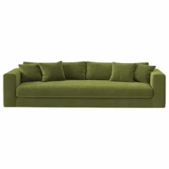 Panac Edition Canapé 4 places Bellechasse light en velours brut - 260 cm || Canapés, Fauteuils