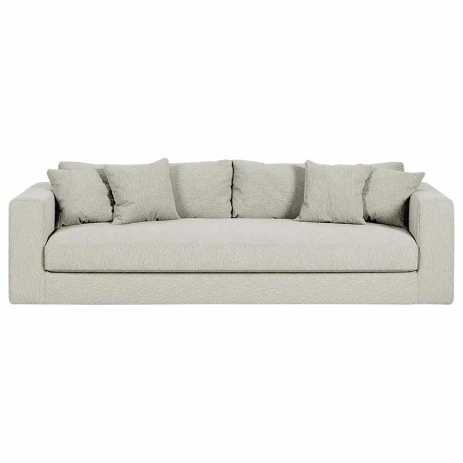 Discount Canapé 4 places Bellechasse light en bouclette - 260 cm | Canapés, Fauteuils