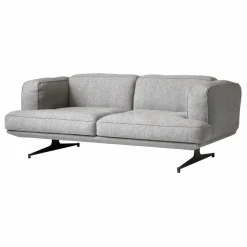 Hot & Tradition Canapé 2 places Inland AV22, piétement noir | Gris