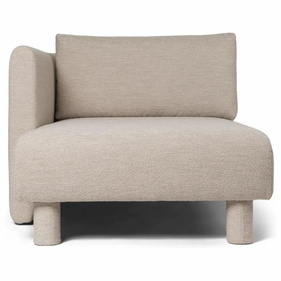 Ferm Living Canapé Dase bouclé méridienne gauche || Canapés, Fauteuils