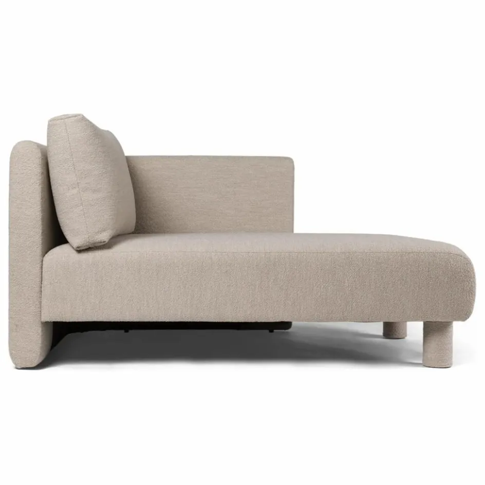 Sale Ferm Living Canapé Dase bouclé méridienne droite | Beige