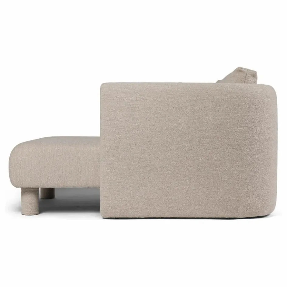Sale Ferm Living Canapé Dase bouclé méridienne droite | Beige