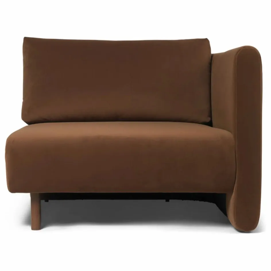 New Ferm Living Canapé Dase velours module droit | Marron
