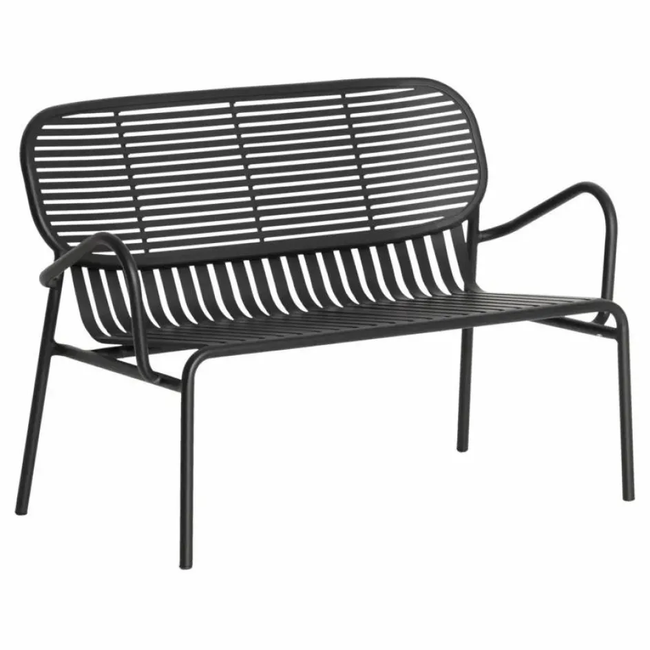 Online Petite friture Canapé de jardin Week-end 2 places | Noir