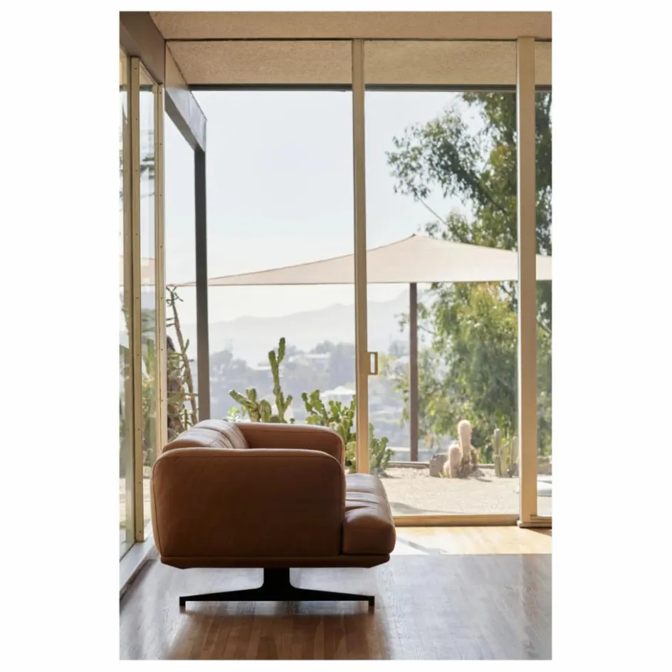 Online & Tradition Canapé Inland AV22 en cuir noble | Cognac