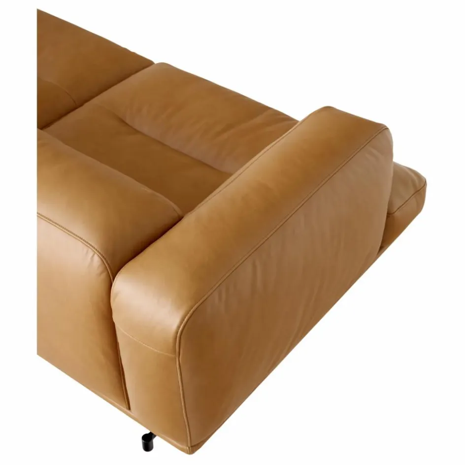 Online & Tradition Canapé Inland AV22 en cuir noble | Cognac