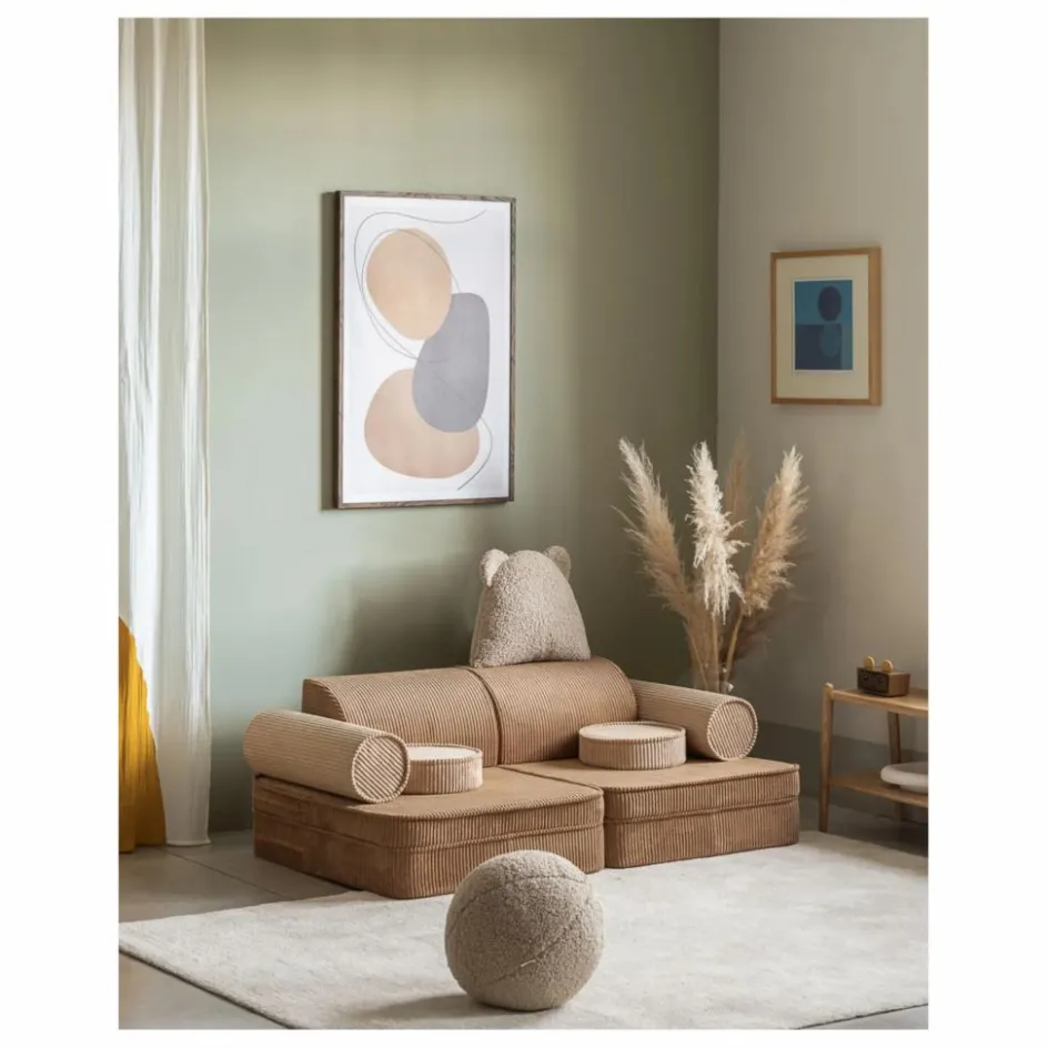 Best Canapé modulable en velours côtelé | Enfant Chaises Enfant