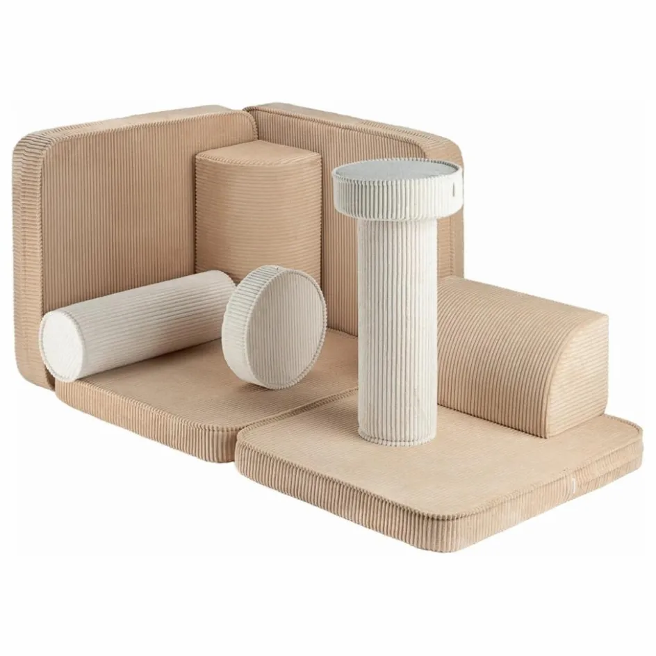 Outlet Canapé modulable en velours côtelé | Enfant Chaises Enfant