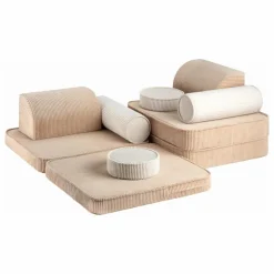 Outlet Canapé modulable en velours côtelé | Enfant Chaises Enfant