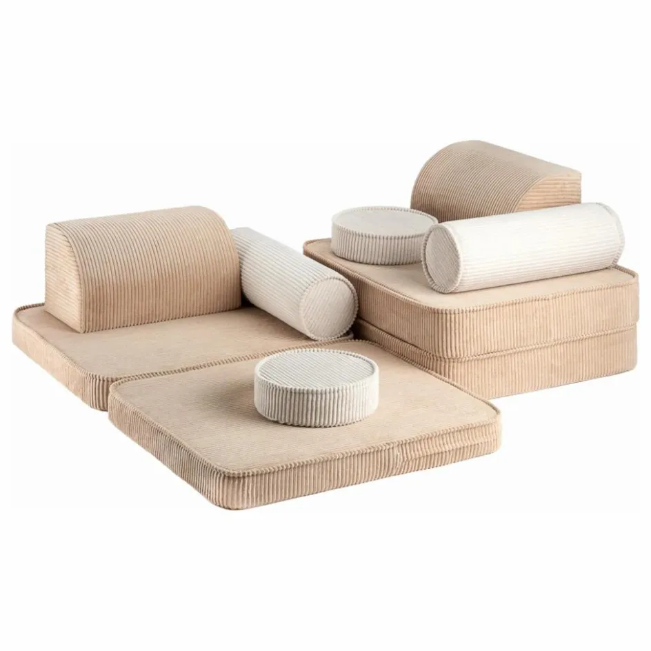 Outlet Canapé modulable en velours côtelé | Enfant Chaises Enfant