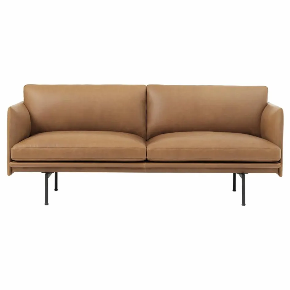 Muuto Canapé Outline en cuir 2 places || Canapés, Fauteuils