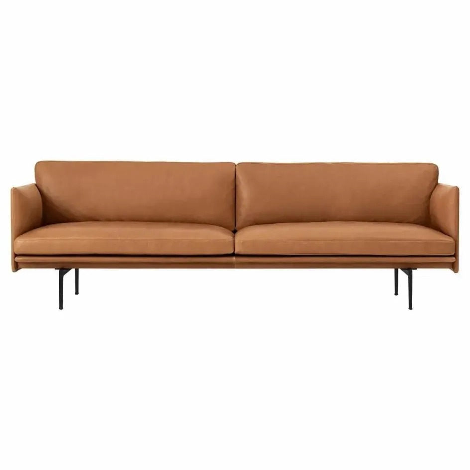 Muuto Canapés, Fauteuils*Canapé Outline en cuir 3 places |