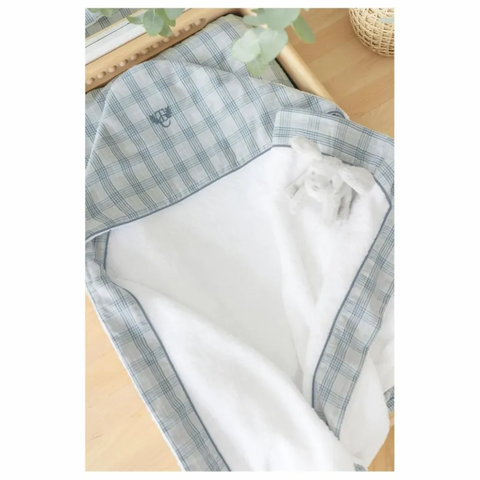 Sale Tartine et Chocolat Cape de bain Twill de coton Gris