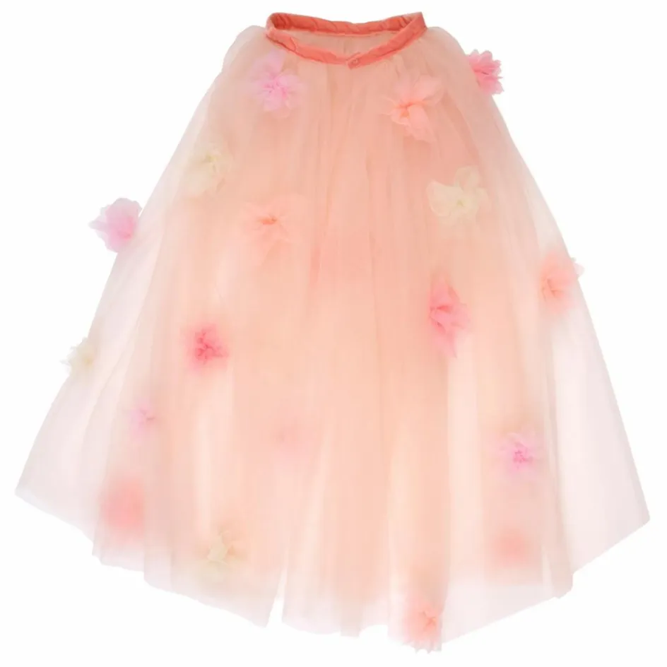 Hot Meri Meri Cape florale Rose en tulle Multicolore