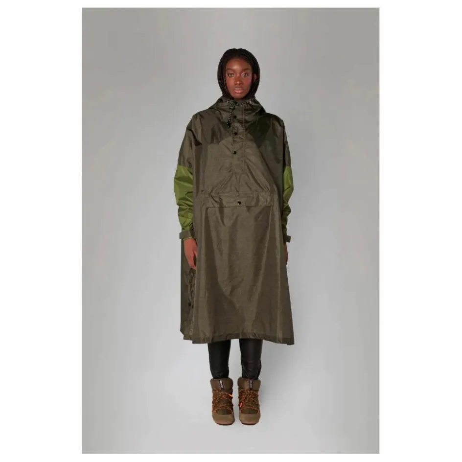 Rainkiss Cape Imperméable Herringbone - Collection Femme | Marron