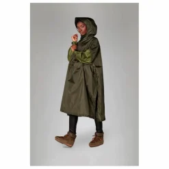 Rainkiss Cape Imperméable Herringbone - Collection Femme | Marron