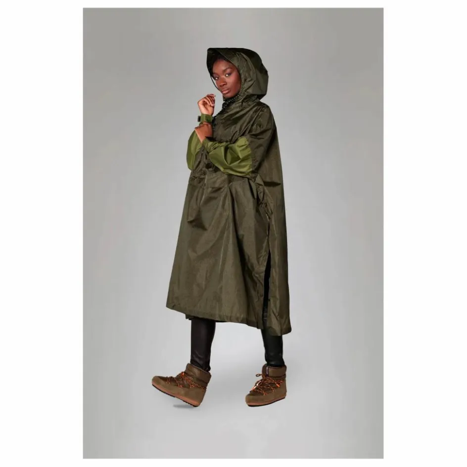 Rainkiss Cape Imperméable Herringbone - Collection Femme | Marron