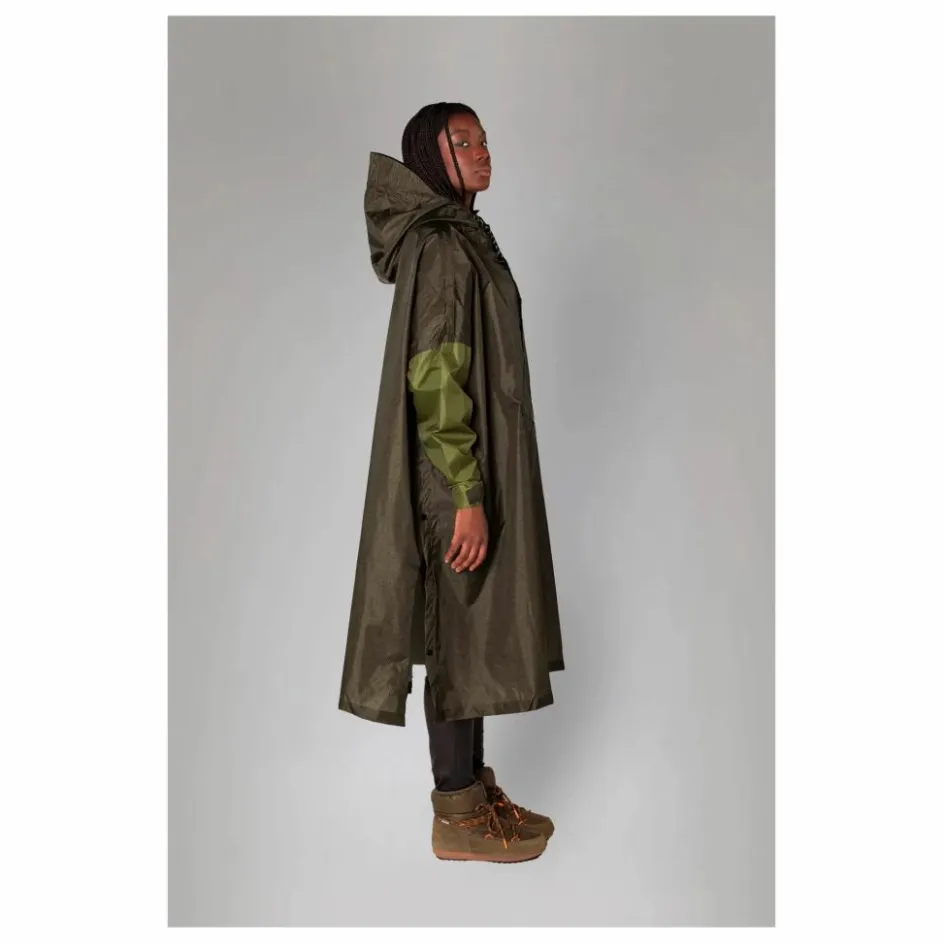 Rainkiss Cape Imperméable Herringbone - Collection Femme | Marron
