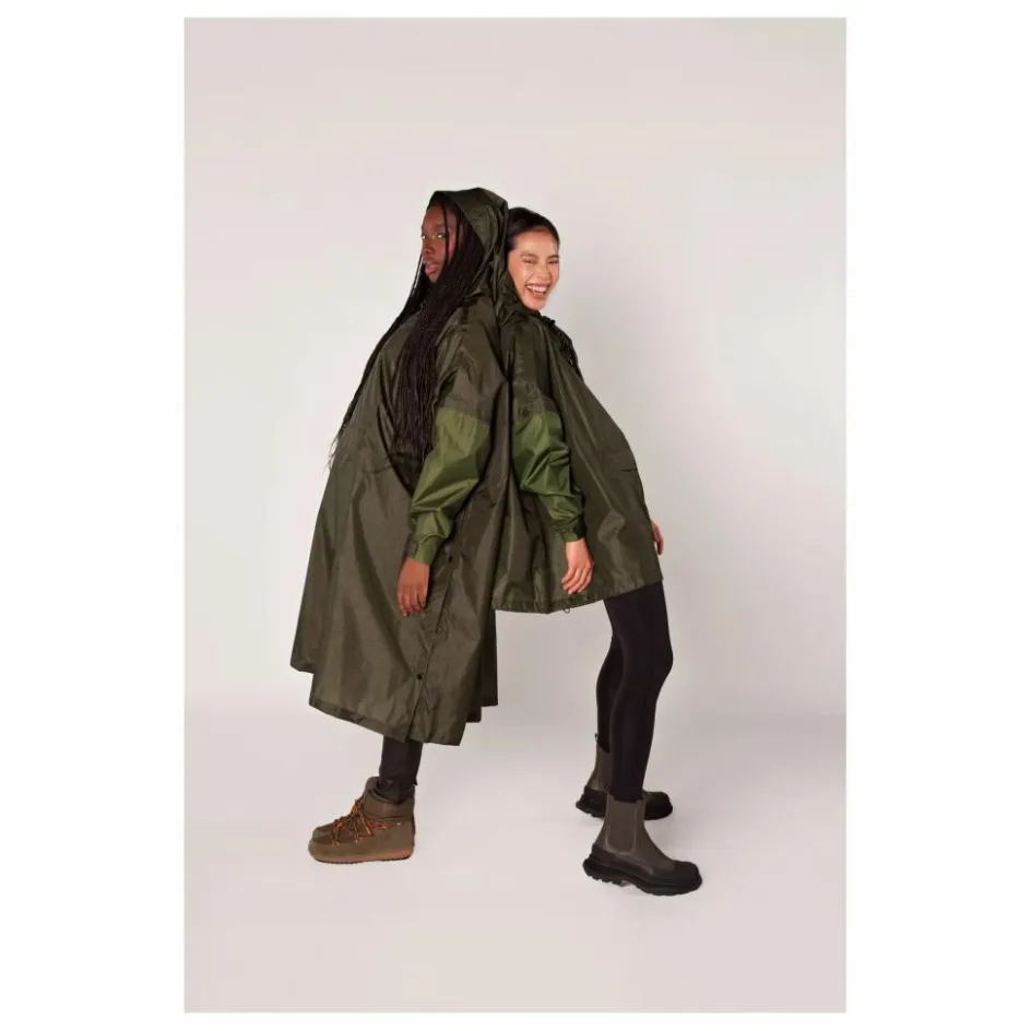 Rainkiss Cape Imperméable Herringbone - Collection Femme | Marron