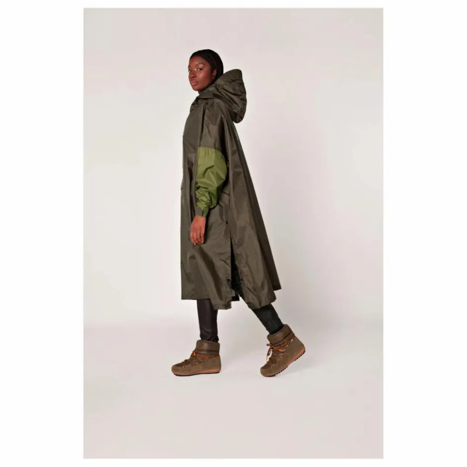 Rainkiss Cape Imperméable Herringbone - Collection Femme | Marron