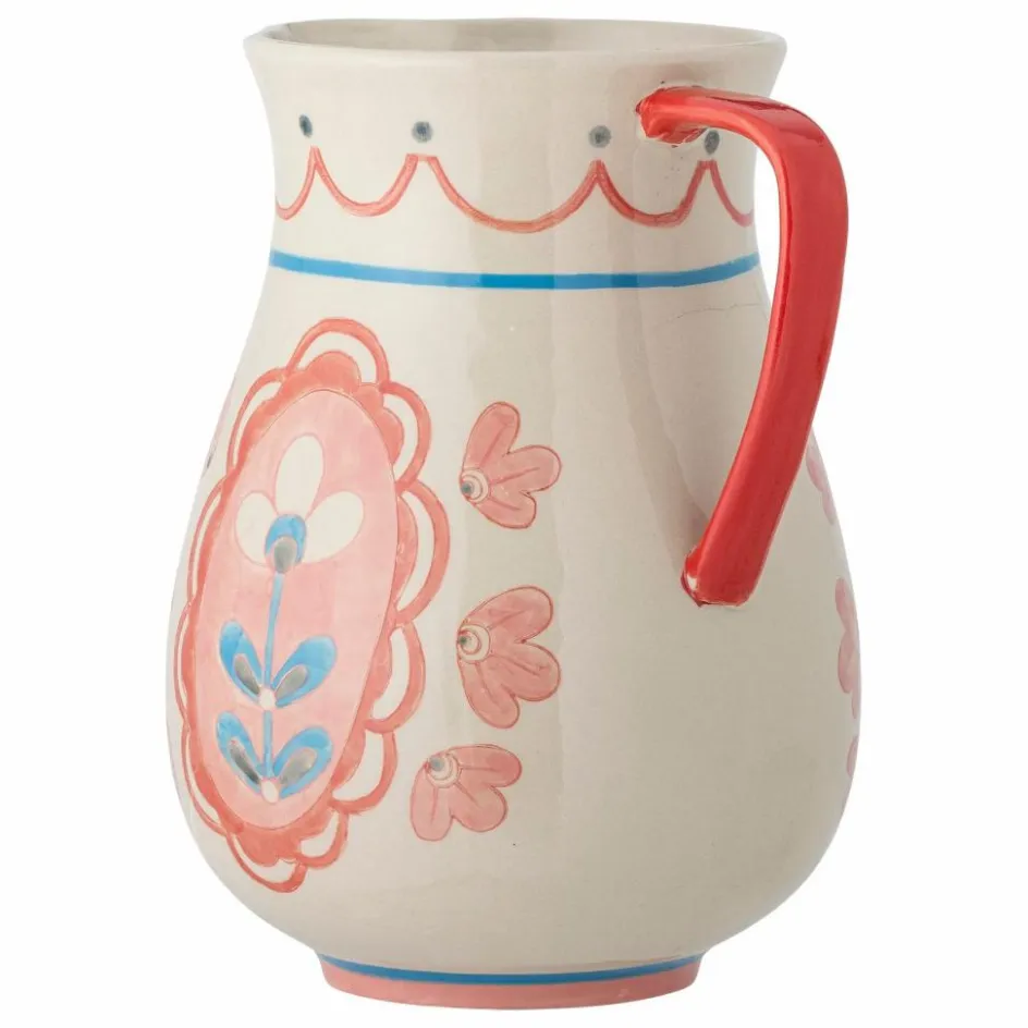 Bloomingville Carafe en grès Odina | Rose poudré