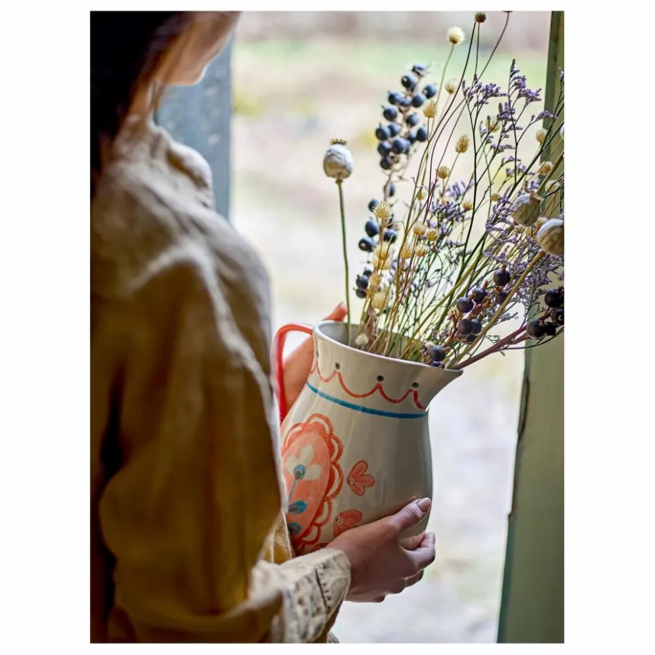 Bloomingville Carafe en grès Odina | Rose poudré