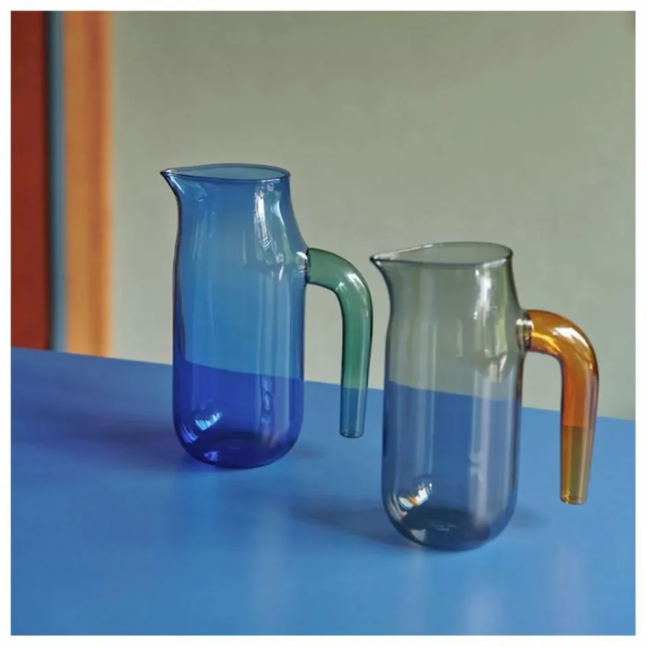 Hot Hay Carafe en verre, Jochen Holz | Bleu