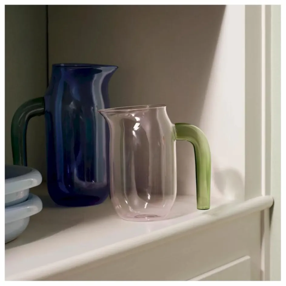 Hot Hay Carafe en verre, Jochen Holz | Bleu