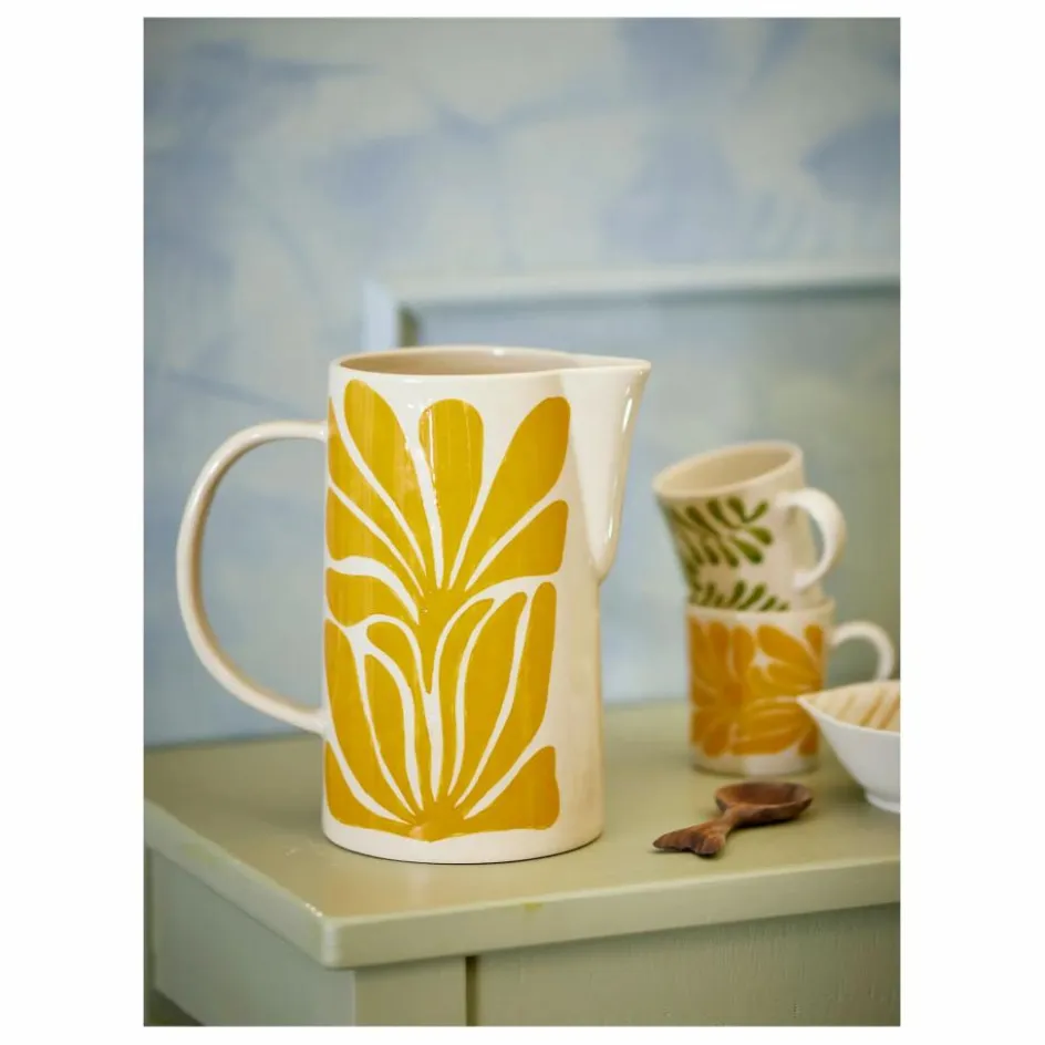 New Bloomingville Carafe Fauni en grès | Jaune