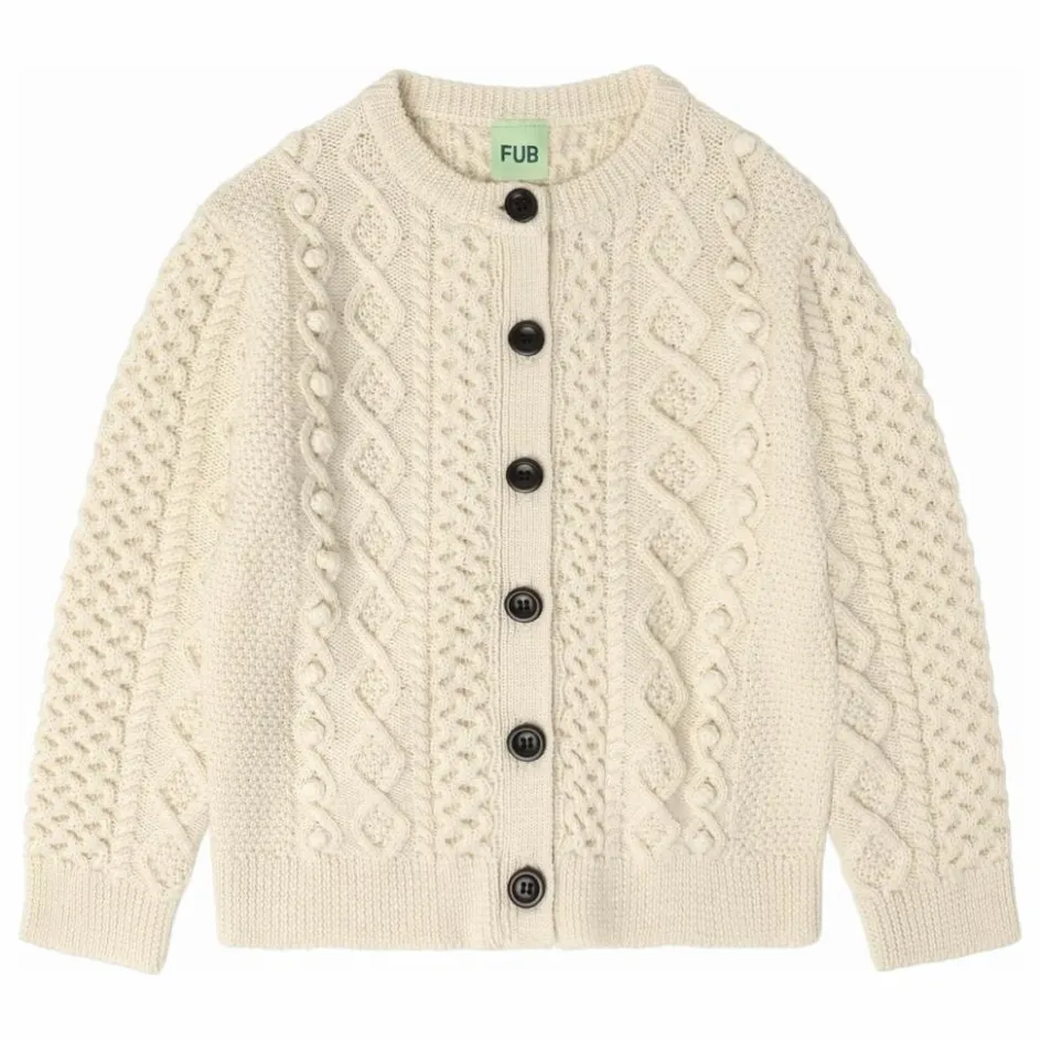 FUB Cardigan Aran Laine de Mérinos ||Enfant Pulls, Gilets|Pulls, Gilets