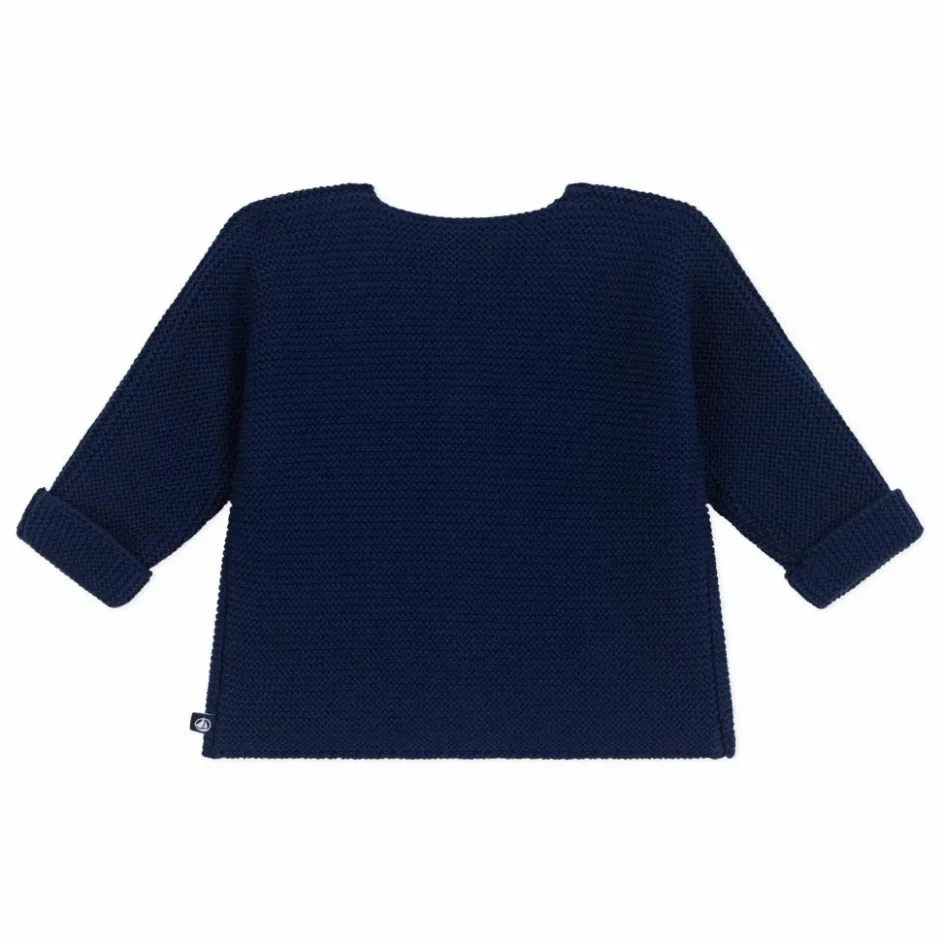Online Petit Bateau Cardigan Barby Coton Bio | Bleu marine