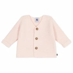 Discount Petit Bateau Cardigan Barby Coton Bio | Rose poudré