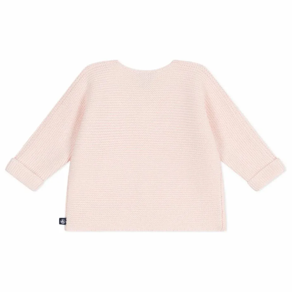Discount Petit Bateau Cardigan Barby Coton Bio | Rose poudré