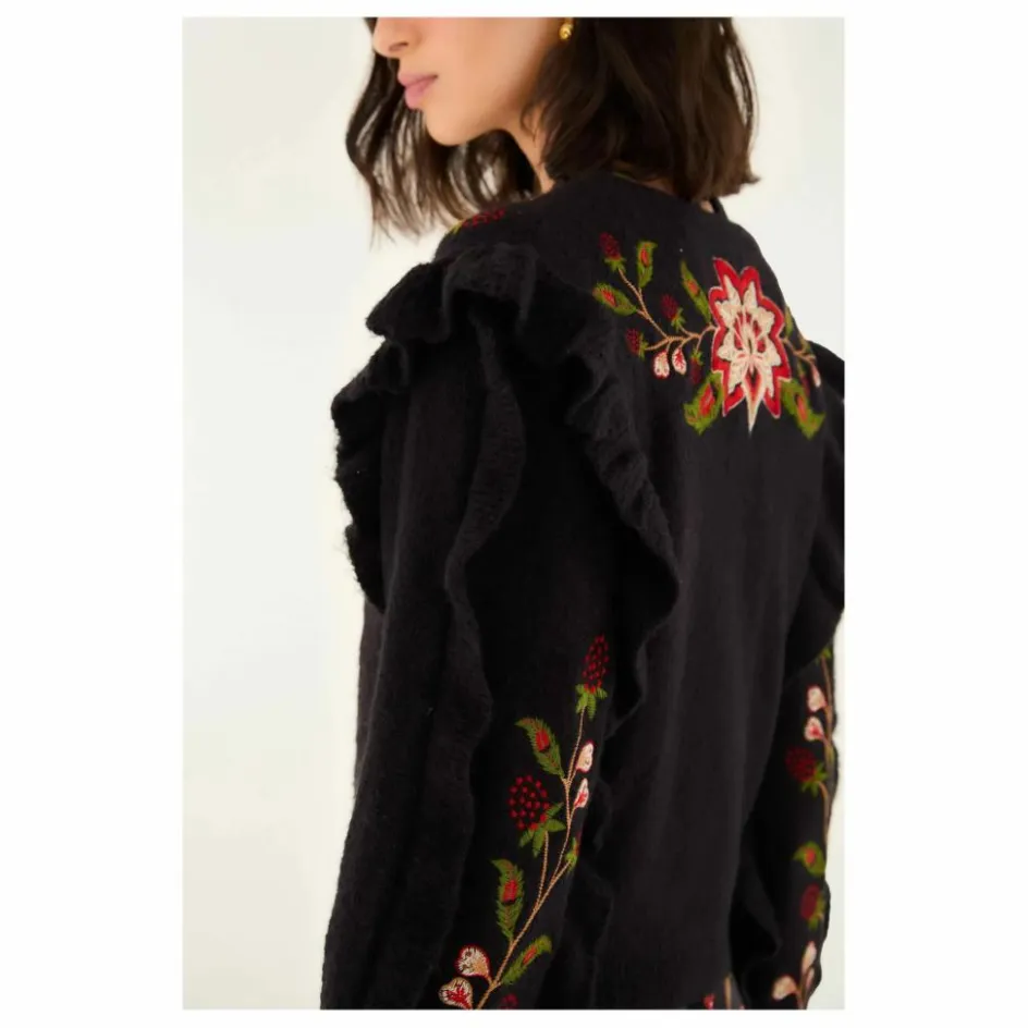 Outlet Cardigan Berry Brodé | Femme Pulls, Gilets