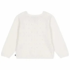 Outlet Petit Bateau Cardigan Botricot Coton Bio | Blanc