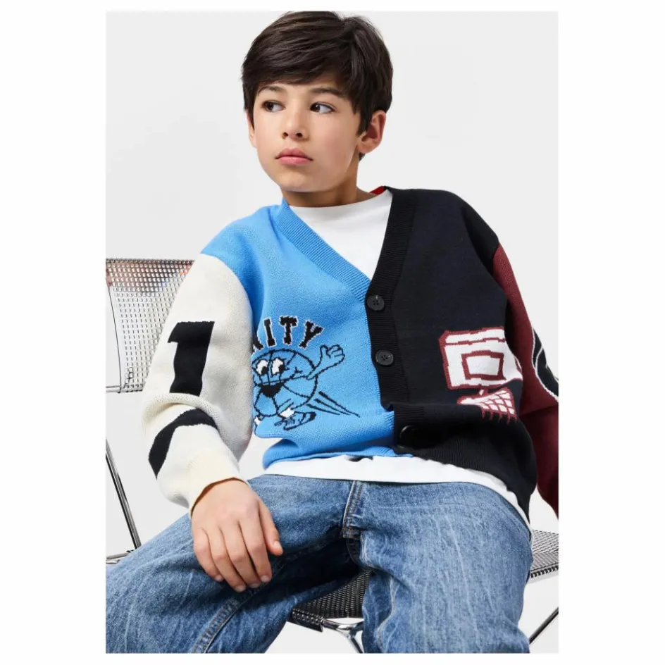Molo Cardigan Burt Basketball Coton Bio ||Enfant Pulls, Gilets