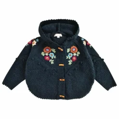 Outlet Louise Misha Cardigan Cape Ezi Laine | Bleu marine