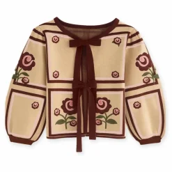 Enfant Fliink Pulls, Gilets|Pulls, Gilets*Cardigan Charlotte Fleurs Coton Bio |
